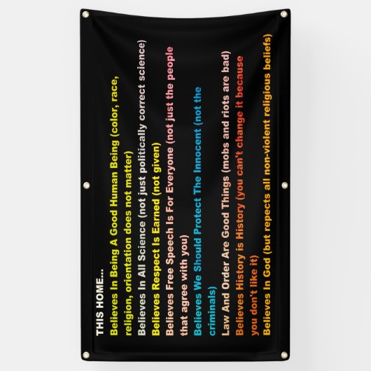 Dit Huis gelooft Spandoek (Verticaal)