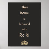 Dit huis is gezegend met Reiki Poster (Voorkant)