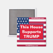 Dit Huis steunt TRUMP Patriotic Magnet (Voorkant / Achterkant)