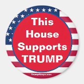 Dit Huis steunt TRUMP Patriotic magnet (Voorkant)