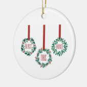 Dit Huis zonder blozen Keramisch Ornament (Links)