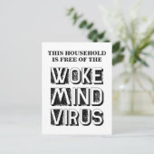 Dit huishouden is vrij van het Wijnmodenvirus op m Briefkaart (Staand voorkant)