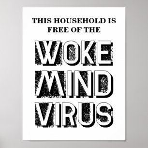 Dit huishouden is vrij van het Wijnmodenvirus op m Poster
