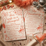 Dit Huwelijk Is Een Showgirl Bachelorette Reisplan Kaart<br><div class="desc">Maak je klaar om de veren in te ruilen voor een sluier! Vier de aanstaande bruid in stijl met deze "This Wife is a Showgirl" uitnodiging voor een vrijgezellenfeest in ware Las Vegas-stijl. Met een chic, retro-geïnspireerde illustratie van een showgirl in een martiniglas, discobollen en speelse strikken, legt dit ontwerp...</div>