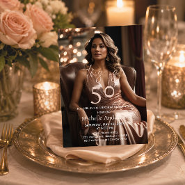 Dit Is 50 Elegante Uitnodiging Voor 50e Verjaardag