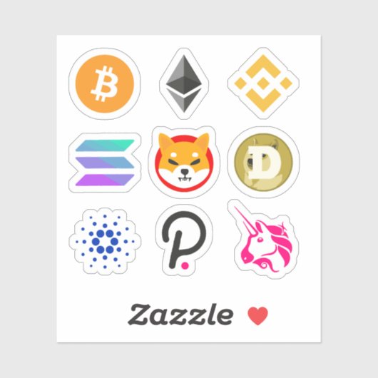 Dit is al mijn beste crypto munten sticker (Vel)