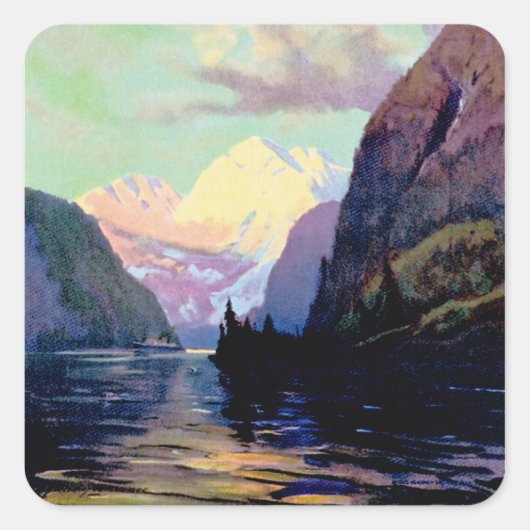 Dit is Alaska Vierkante Sticker (Voorkant)