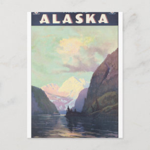 Dit is Alaska Vintage Travel Poster Artwork Briefkaart