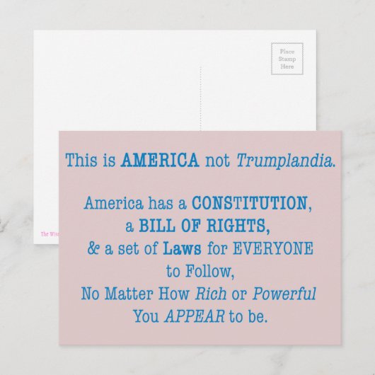 Dit is Amerika Briefkaart (Voorkant / Achterkant)