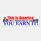 Dit is Amerika! Bumpersticker (Voorkant)