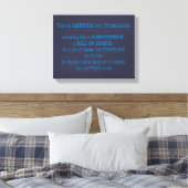 Dit is Amerika Canvas Afdruk (Insitu (Slaapkamer))