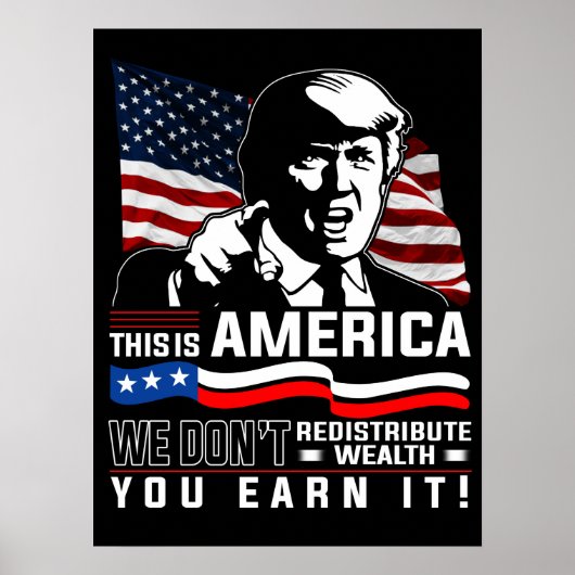Dit is Amerika dat we je niet herverdelen. Poster (Voorkant)