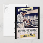 Dit is Amerika houdt het vrij! Briefkaart (Voorkant / Achterkant)