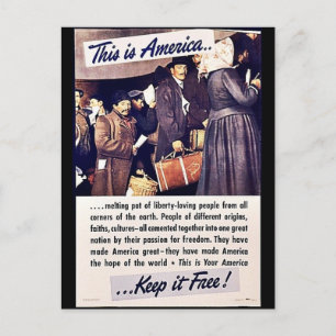 Dit is Amerika houdt het vrij! Briefkaart