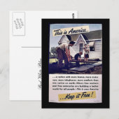 Dit is Amerika houdt het vrij! Briefkaart (Voorkant / Achterkant)