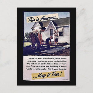 Dit is Amerika houdt het vrij! Briefkaart