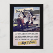 Dit is Amerika houdt het vrij! Briefkaart (Voorkant)