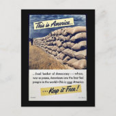 Dit is Amerika houdt het vrij! Briefkaart (Voorkant)