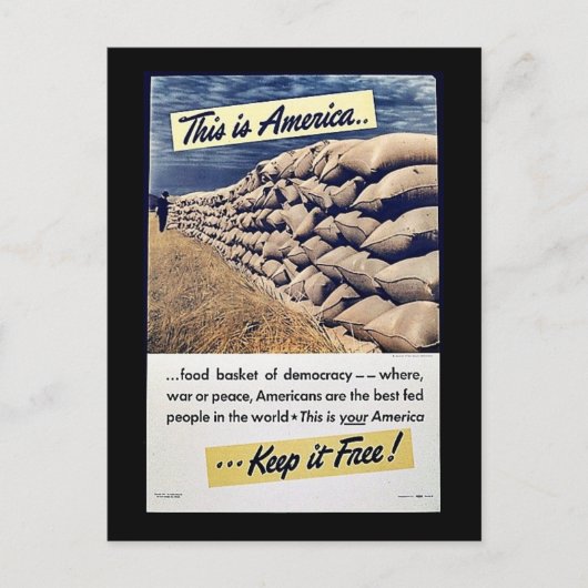 Dit is Amerika houdt het vrij! Briefkaart (Voorkant)