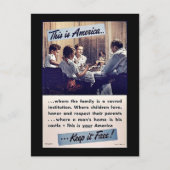 Dit is Amerika houdt het vrij! Briefkaart (Voorkant)