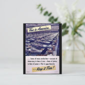 Dit is Amerika houdt het vrij! Briefkaart (Staand voorkant)