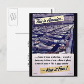 Dit is Amerika houdt het vrij! Briefkaart (Voorkant / Achterkant)