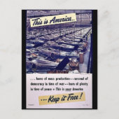 Dit is Amerika houdt het vrij! Briefkaart (Voorkant)