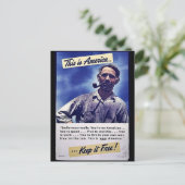 Dit is Amerika houdt het vrij! Briefkaart (Staand voorkant)