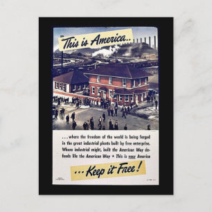 Dit is Amerika houdt het vrij! Briefkaart