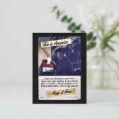 Dit is Amerika houdt het vrij! Briefkaart (Staand voorkant)