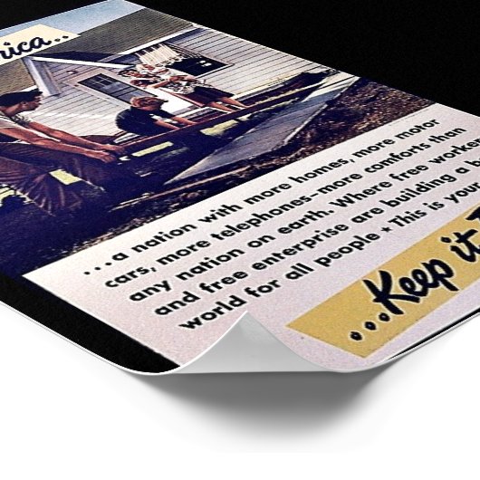 Dit is Amerika houdt het vrij! Poster (Hoek)