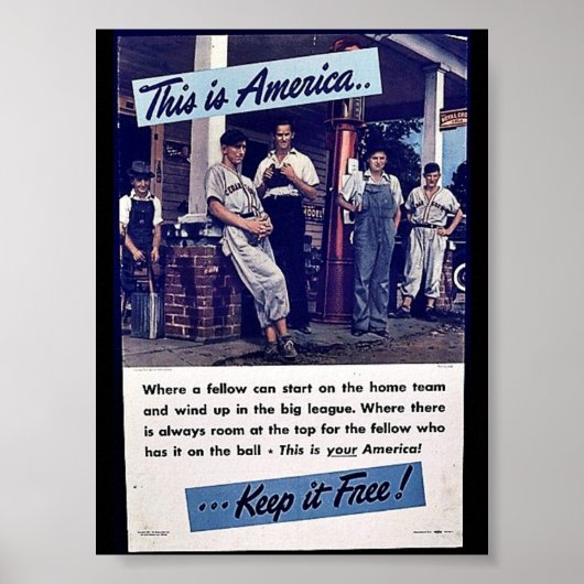 Dit is Amerika houdt het vrij! Poster (Voorkant)