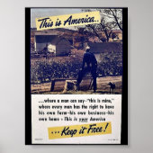 Dit is Amerika houdt het vrij! Poster (Voorkant)