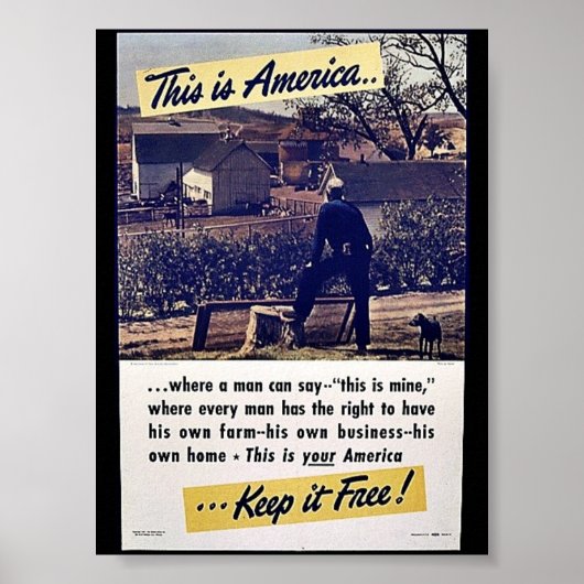 Dit is Amerika houdt het vrij! Poster (Voorkant)