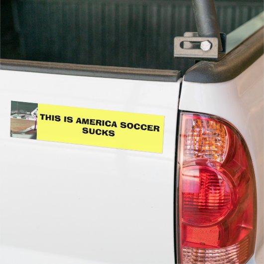 DIT IS AMERIKA SOCCER SUCCES BUMPERSTICKER (Op Truck)