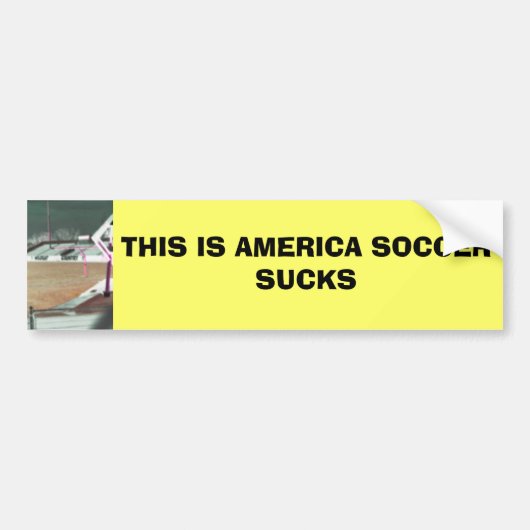 DIT IS AMERIKA SOCCER SUCCES BUMPERSTICKER (Voorkant)