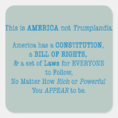 Dit is Amerika Vierkante Sticker (Voorkant)