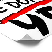 Dit is Amerika: We herverdelen geen rijkdom! Poster (Hoek)