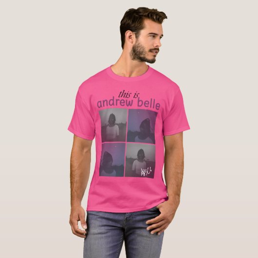 Dit is Andrew Belle - Handtekening T-shirt (Voorkant volledig)