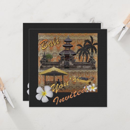 Dit is Bali Kaart (Voorkant / Achterkant in situ)