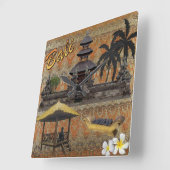 Dit is Bali Vierkante Klok (Hoek)