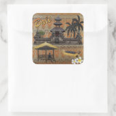 Dit is Bali Vierkante Sticker (Tas)