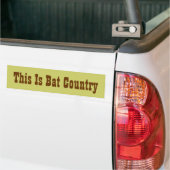 Dit Is Bat Land Bumpersticker (Op Truck)