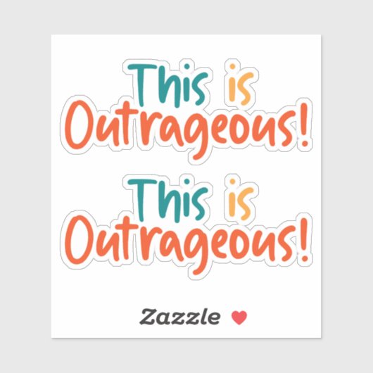 Dit is belachelijk grappig  sticker (Vel)