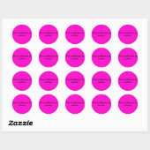 Dit is beledigend voor vrouwen. ronde sticker (Vel)