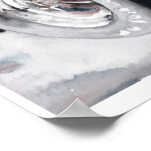 Dit is Black Sunshine:  Mustang Car Art Poster (Hoek)