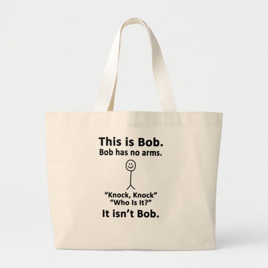 Dit is Bob Grote Tote Bag (Voorkant)