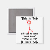 Dit is Bob — Knock Knock Jokes — Bob Jokes Memes Magneet (Voorkant / Achterkant)