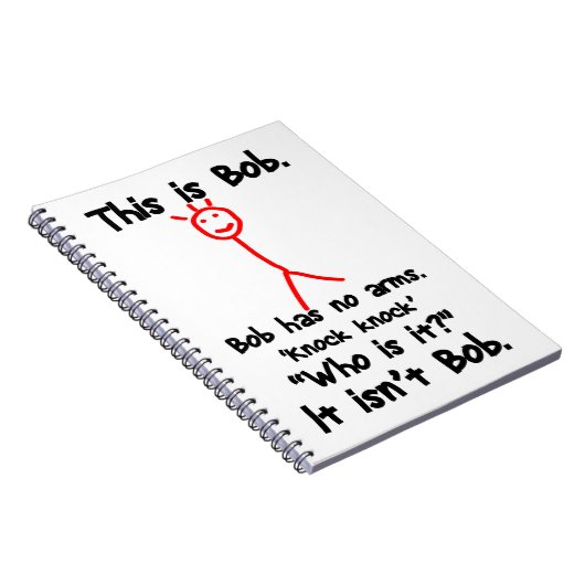 Dit is Bob — Knock Knock Jokes — Bob Jokes Memes Notitieboek (Rechterzijde)