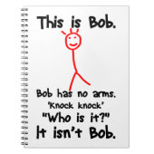 Dit is Bob — Knock Knock Jokes — Bob Jokes Memes Notitieboek (Voorkant)